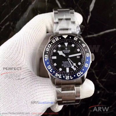 Perfect Replica Tudor Pelagos GMT Batman 42mm Automatic Watch - Black And Blue Bezel 